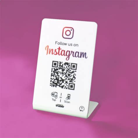 Instagram NFC stands / table tents 